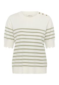 CRVILLEA - Marškinėliai su spaudiniu - eggnog tea stripe