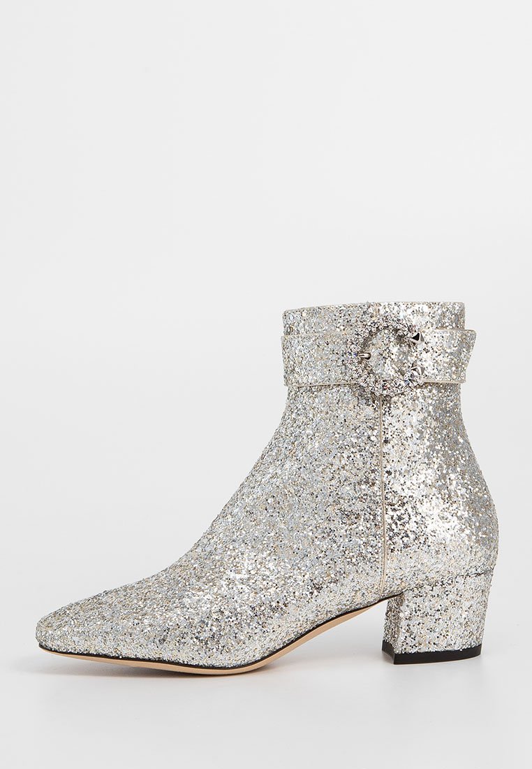 Jimmy Choo Korte laarzen zilverkleurig