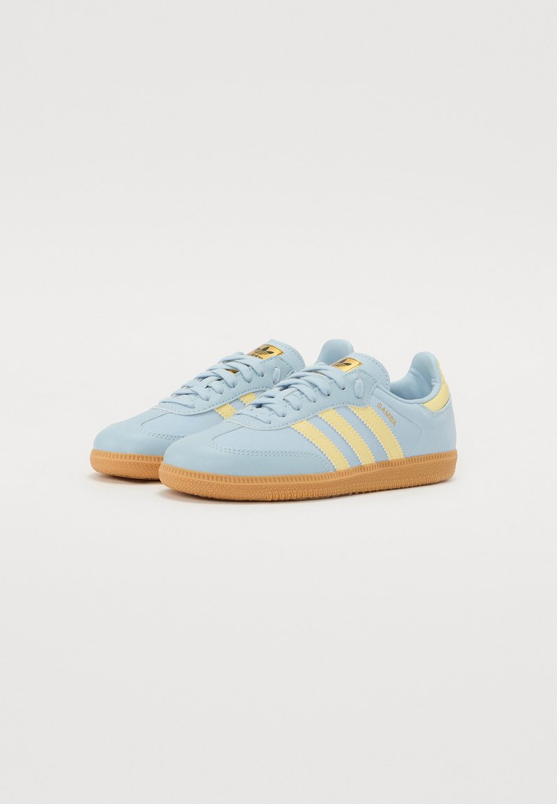 adidas gazelle silver green womens adidas Samba OG Shoes - Men's - Blue / Cloud White / Gum main image 0