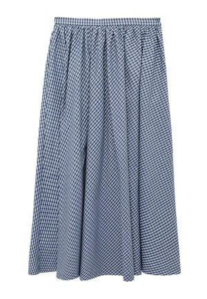 Koton, PLAID MAXI SKIRT . - Maxirock - dark blue