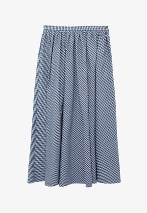 Koton, PLAID MAXI SKIRT . - Maxirock - dark blue