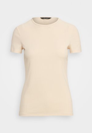 Lauren Ralph Lauren STRETCH COTTON T-SHIRT - T-paita - mascarpone cream