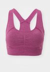 RUSH SEAMLESS BRA - Sportski grudnjak sa srednje jakom potporom - dark mauve melange