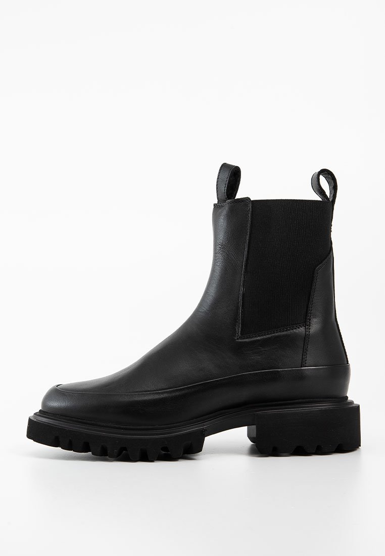 AllSaints Enkellaarsjes met plateauzool zwart