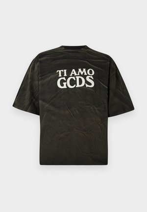 TI AMO ROUGH PRINT OVER - Print T-shirt - black
