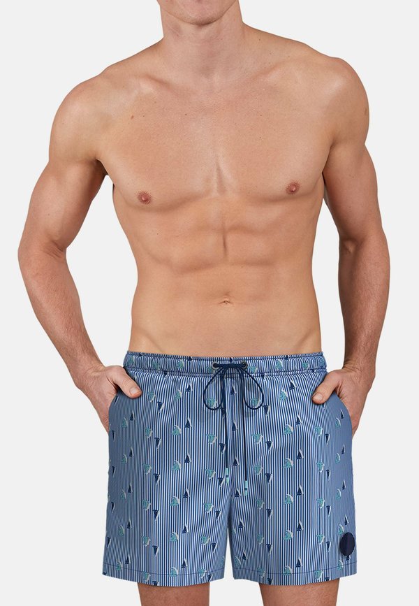 Badeshorts - blau mittel allover