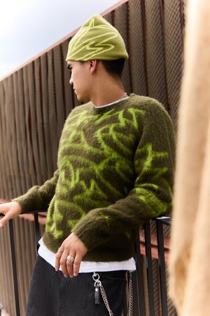 REMI GRAFFITI UNISEX - Svetr - green