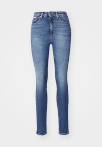 HIGH RISE - Jeans Skinny Fit - denim dark