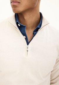 Oscar Jacobson HALF ZIP - Maglione - creme white