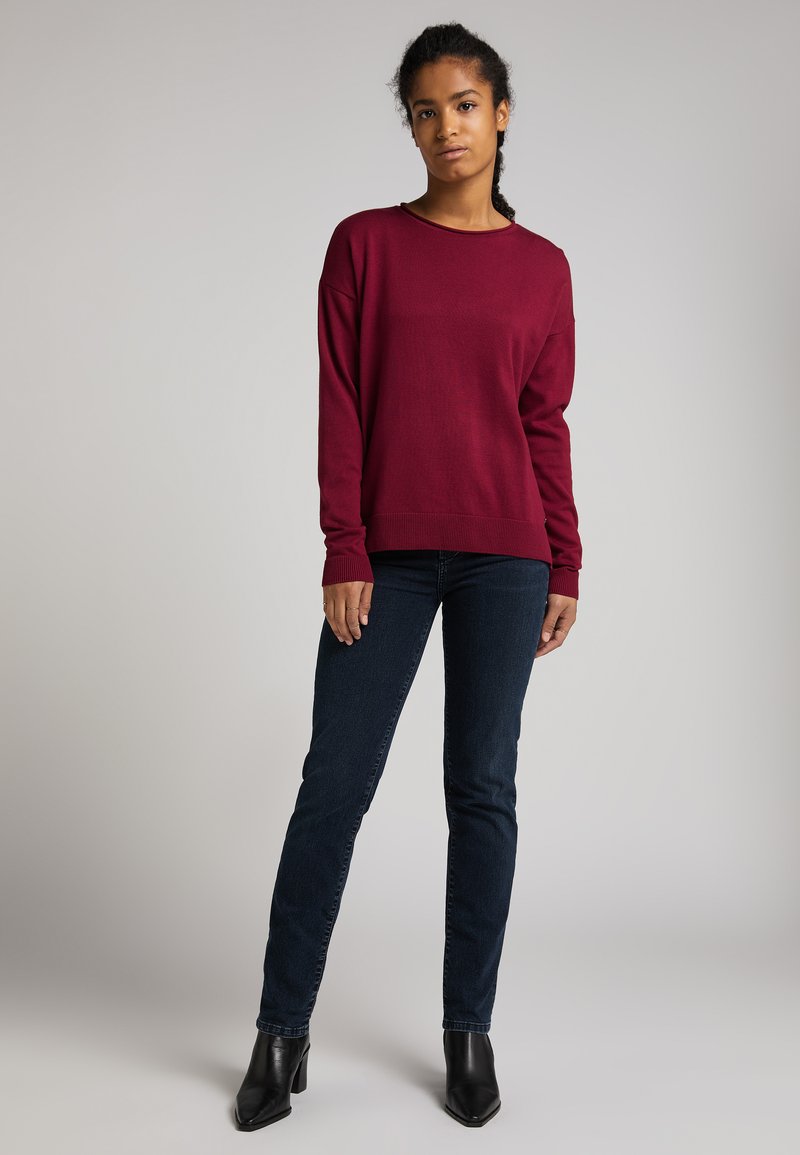 Damen Strickjacken | Mustang Strickpullover rot/dunkelrot - QK14419 Damen Strickjacken | Mustang Strickpullover rot/dunkelrot - QK14419