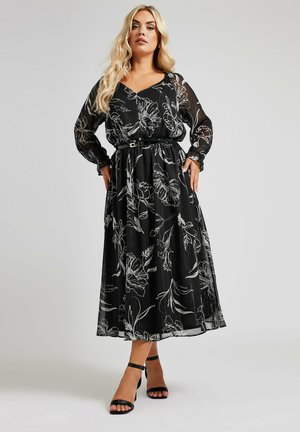 FLORAL  - Day dress - black
