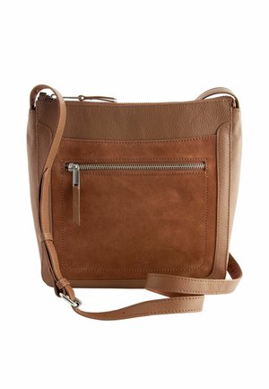 POCKET MESSENGER - REGULAR FIT - Cross body bag - tan brown