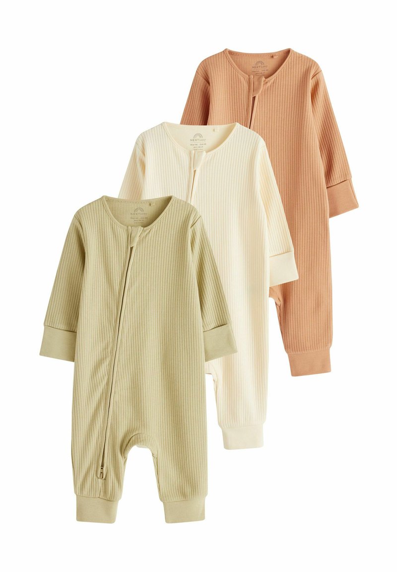 Next FOOTLESS ZIPPED 3 PACK REGULAR FIT - Natdragt - sage green