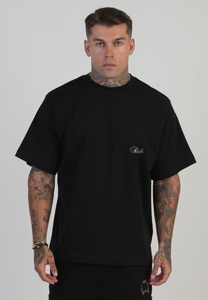 SIKSILK, OVERSIZED T-SHIRT. - Základné tričko - black