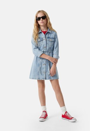 Koton, BELTED  - Farkkumekko - light-blue denim