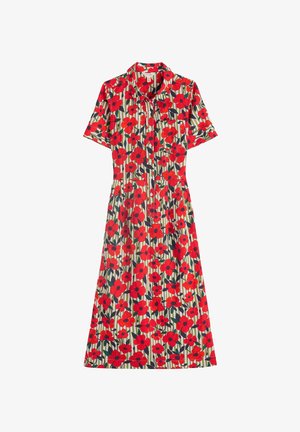 Seasalt Cornwall Kreklkleita - red stripey floral moss