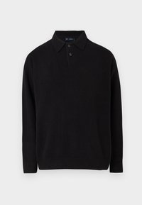 Stickad tröja - true black