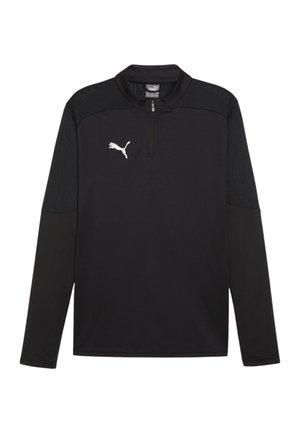 TEAMFINAL TRAINING 1/4 ZIP  - Langarmshirt - schwarzsilbernull