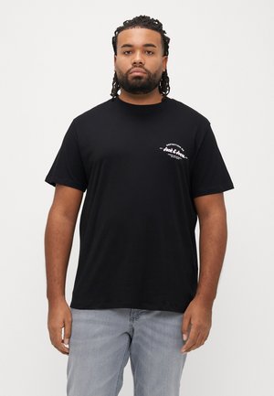 JJBRANDON TEE CREW NECK - Tricou cu imprimeu - black