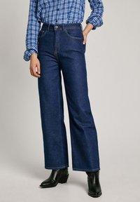 Pepe Jeans UHW LEXA - Kavbojke na trapez - dark stretch