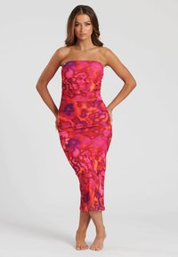 South Beach OVERLAY BANDEAU  - Vestido largo - red