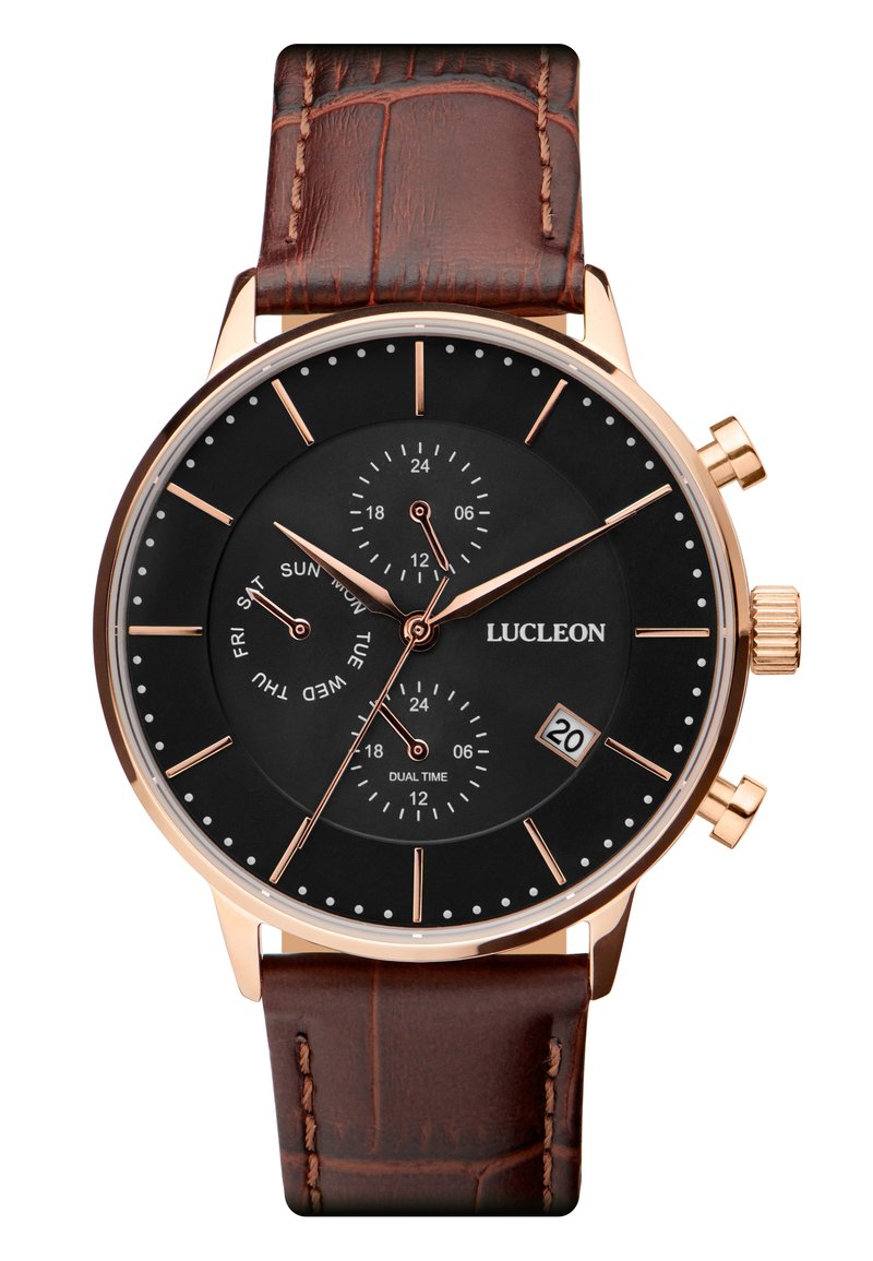 LUCLEON LAURENS - Kronografklokke - brown