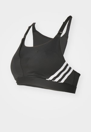 Vidēja atbalsta sporta krūšturis - black