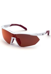 Unselected, white/ dark red/ brown