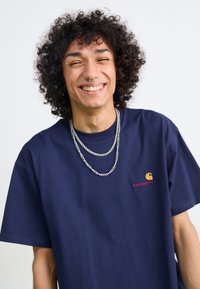 Carhartt WIP AMERICAN SCRIPT - Basic T-shirt - air force blue