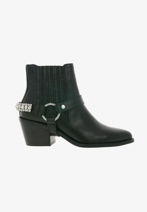 SYLVIE CRYSTAL ROCKIGE - Cowboy/biker ankle boot - schwarz
