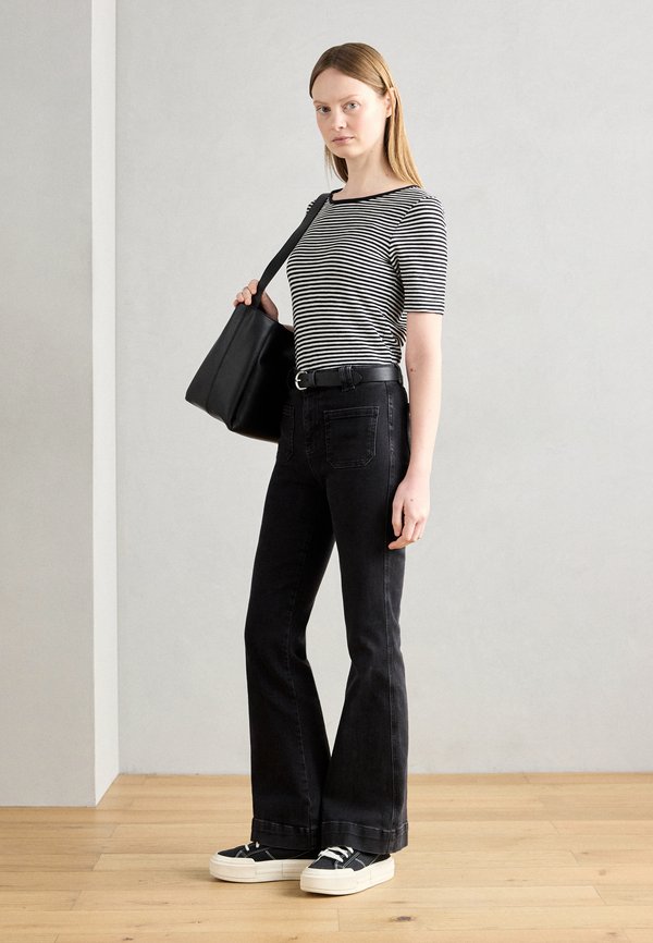 SHORT SLEEVE ROUND NECK STRIPED - Print T-shirt3