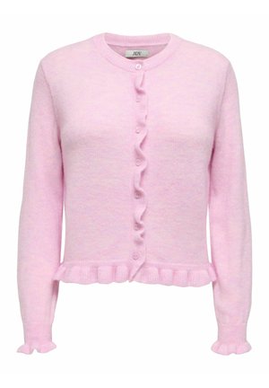 JDYLETTY LS ON FRILL NOOS - Cardigan - pink lady