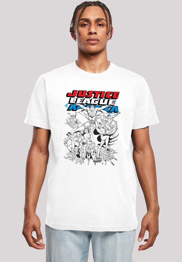 DC COMICS JUSTICE LEAGUE OF AMERICA MONO ACTION POSE - T-Shirt print