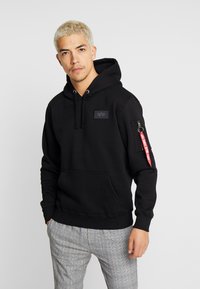 Alpha Industries UNISEX - Felpa con cappuccio - black/gold