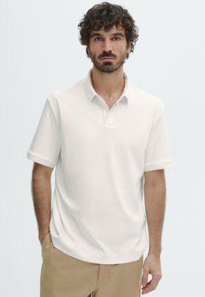 Massimo Dutti SHORT SLEEVE - Polo - white