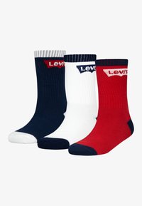 Levi's® - BATWING REGULAR CUT UNISEX 3 PACK - Socken - dress blues Thumbnail-Bild 1