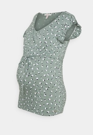 NURSING - Triko s potiskem - grey moss
