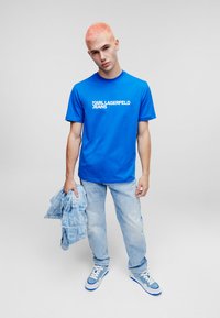 Karl Lagerfeld Jeans LOGO - Marškinėliai su spaudiniu - klj blue