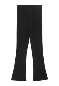 s.Oliver INTERLOCKMIT FLARED LEG - Leggings - Hosen - schwarz