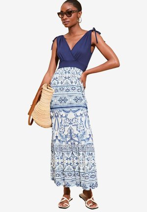 Lipsy PRINTED SUMMER HOLIDAY - Maxi ruha - blue