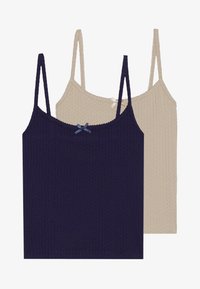 Selezionato, dark blue/taupe