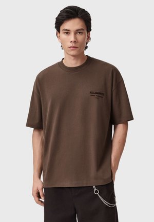 XANDER CREW - Camiseta básica - bitter brown