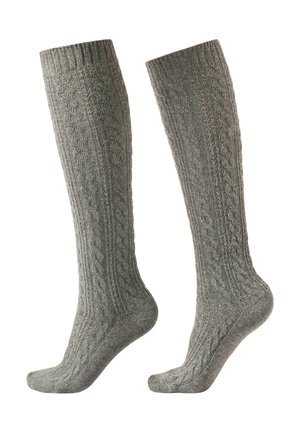 PATTERN - Chaussettes hautes - grey