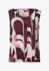 TOP WITH V-NECK AND ELASTIC HEM - Débardeur - rustic rouge