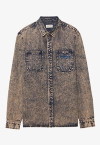 UNISEX - Farmerdzseki - blue denim/burnt orange denim