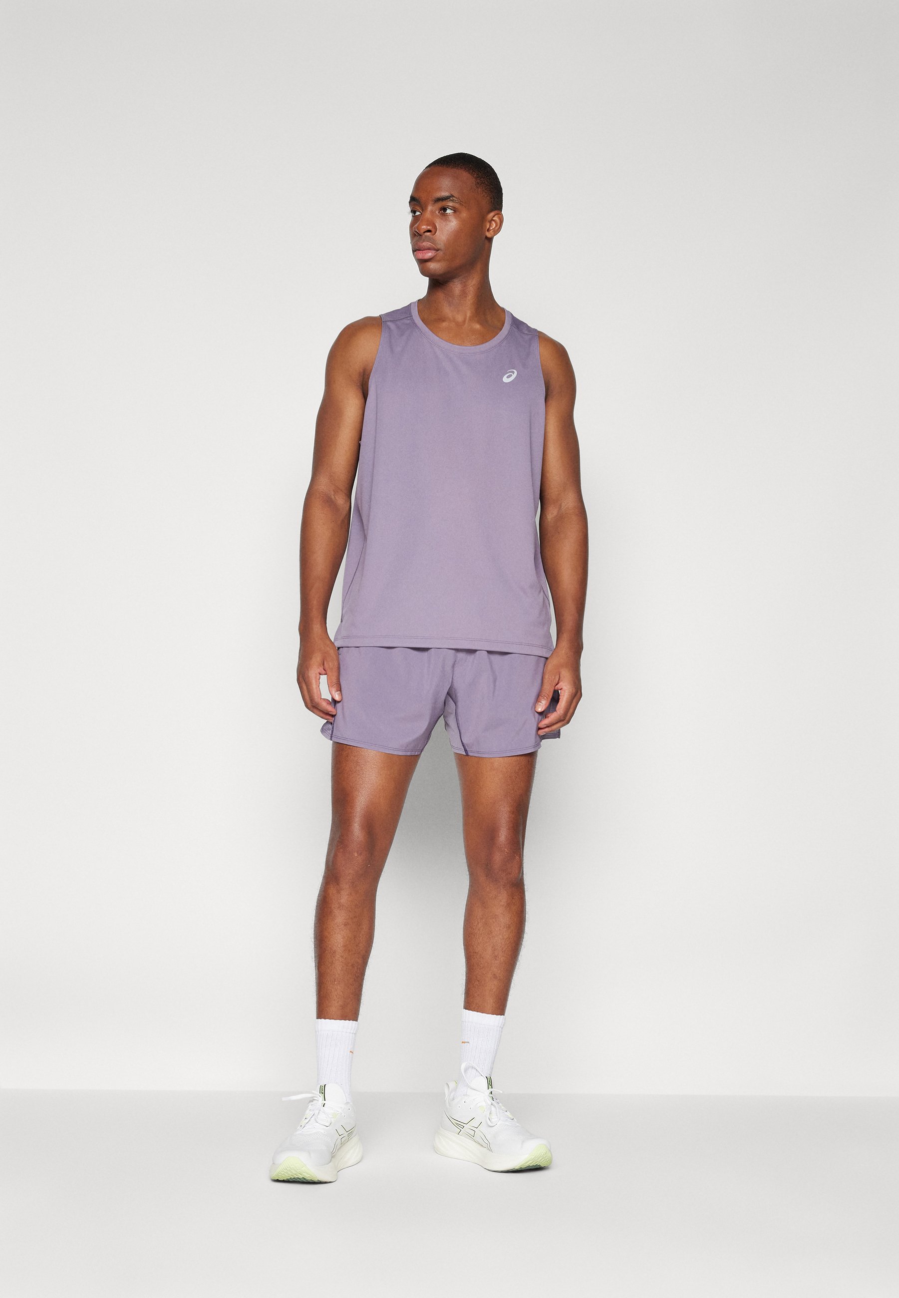 ASICS CORE SHORT - Sports shorts - lavender grey/lilac - Zalando.co.uk