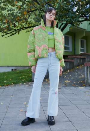 Obey Clothing WAVY AMBER PUFFER - Χειμωνιάτικο μπουφάν - algae green multi