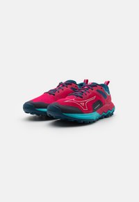 Mizuno WAVE IBUKI 4 - Zapatillas de trail running - jazzy/bluebird/blue opal