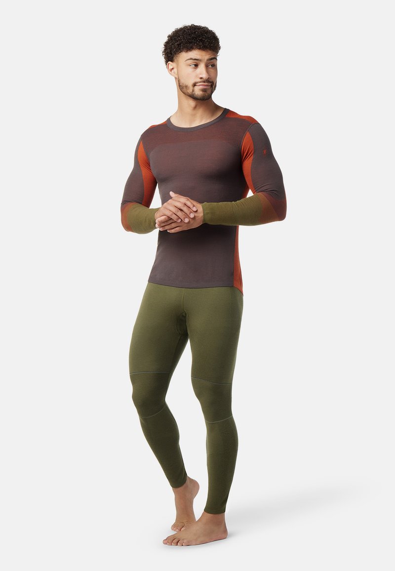 Smartwool INTRA 200 BLOCK CREW Jumper shale picante/black Zalando.de