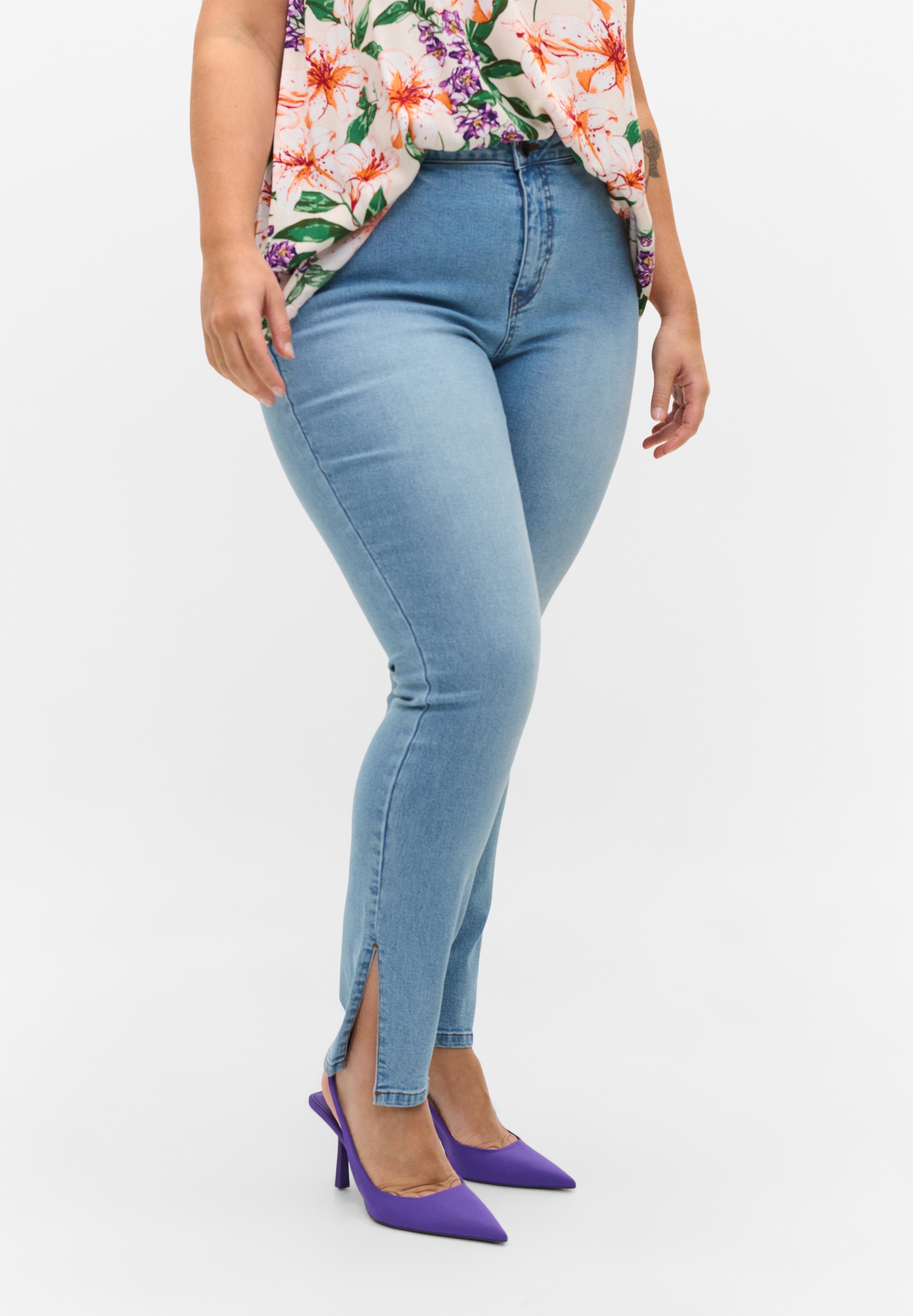 Zizzi Jeans slim fit - light blue/celeste - Zalando.it